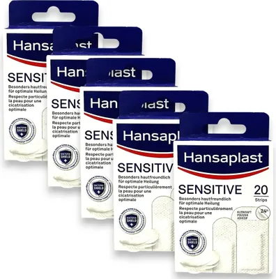 Produktbild von 5x Hansaplast Sensitive Strips 5x 20 Stück