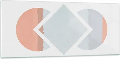 Produktbild von Bilder auf glas - Einteilig - Stück Geometrisch Diamant - 120x50cm - Glasbilder - Wandbilder - Bilder - Wanddekoration aus Glas - Glas Bilder - Wandbild auf Glas - GAB120x50-4690