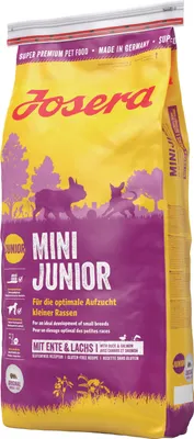 Produktbild von Josera 2815, Welpe, Klein (5-10 kg), Mini (≤4 kg), Ente, Kartoffel, Reis, Lachs, 15 kg