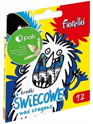 Produktbild von Fiorello Wachsmalstifte 12 Farben Leuchtend Deckend