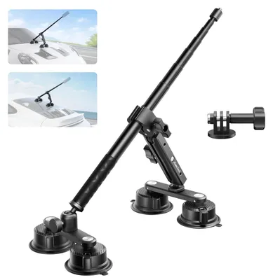 Imagen del producto de Soporte para coche con 4 ventosas, compatible con Insta360 X5 y X4, soporte para cámara de acción