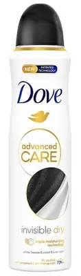 Zdjęcie produktu dla Dove - Advanced Care Invisible Dry 72h Antyperspirant - Antyperspirant bez plam na ubraniach 150ml