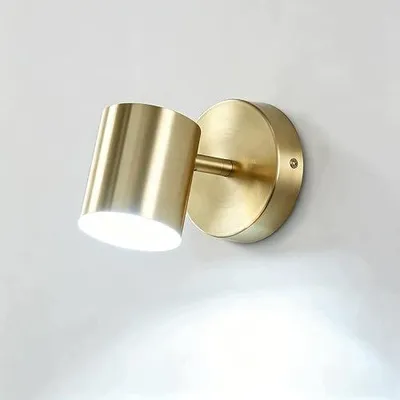Zdjęcie produktu dla Lampa ścienna LED złota 9W obracana do salonu sypialni czytania