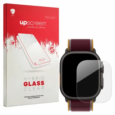 Produktbild von upscreen Schutzglas für Apple Watch Ultra 4 (49 mm) Schutzfolie Panzer Folie Glas Display Schutz klar
