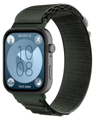 Obrázek produktu pro Nylonový řemínek k chytrým hodinkám pro Huawei Watch Fit 5 4 / Fit 5 4 Pro / 3 Outdoor, zelený