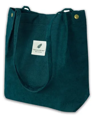 Image de Omgoods - Sac bandoulière en velours côtelé pour femmes, ultra léger