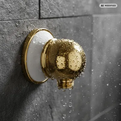Produktbild von PaulGurkes Wandanschlussbogen Gold Retro mit Keramik