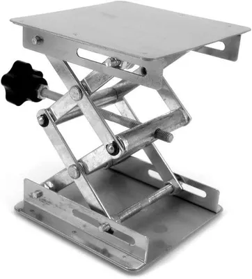 Produktbild von Laboratoriumschaarkrik aus Edelstahl - Laboratoriumschaarkrik mit Handbetätigung, 4 x 100 mm, Laborstandardschaar