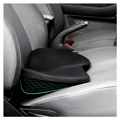 Produktbild von Keilkissen für Autositz, Sitzkissen aus Memory Foam, ergonomisches Kissen für Auto, Bürostuhl, Bett (Schwarz)