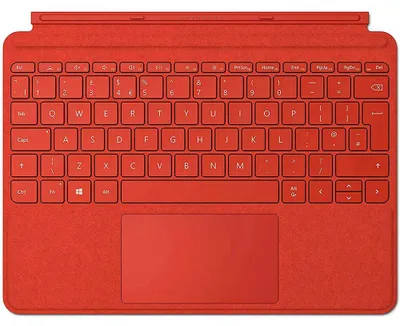 Image de Étui rouge pour tablette Microsoft Surface Go 2, avec clavier intégré. Couleur : rouge. Taille unique