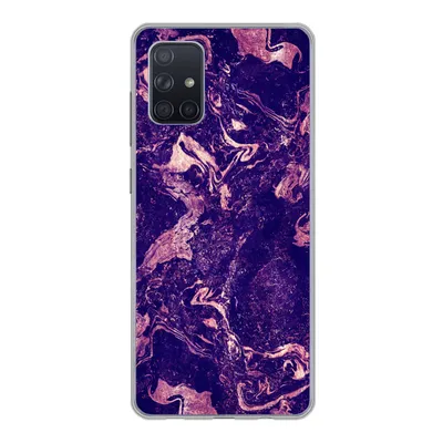 Produktbild von MuchoWow® Handyhülle Schutzhülle Hülle für Samsung Galaxy A51 5G Marmor - Naturstein - Mineralien Silikon Softcase Handy Hülle - Abbildung