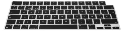 Produktbild von kwmobile Silikon Tastaturschutz QWERTY (Spanien) kompatibel mit Apple Macbook Pro 16.2 2024 M4 A3403 / A3186 - in Schwarz