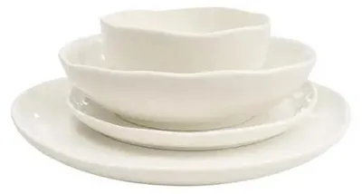 Image de Serenity service 24 pièces pour 6, porcelaine blanche, ø 27,2/20/21,2/14 cm
