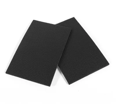 Image de Lot de 2 patins antidérapants autocollants noirs pour meubles (canapés, tables, chaises) en EVA