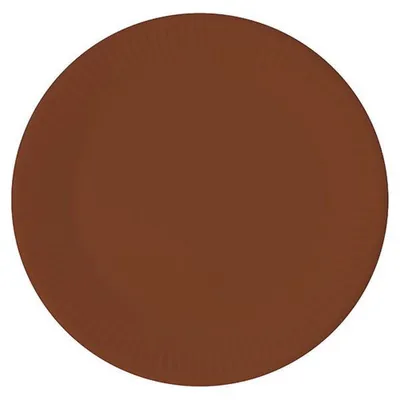 Obrázek produktu pro Párty talíř Ø 23cm 8 ks, hnědý, kompostovatelný