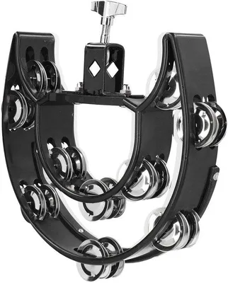 Produktbild von Dailygoods- Tambourine Lightweight - Edelstahl-Glocken - Einfach zu installieren - 40 Glocken - Multifunktionelle Handbell - Bequemes Design - Percussion