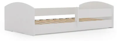 Zdjęcie produktu dla Łóżko dziecięce Montessori LEO 160x80 - niskie łóżko z barierką