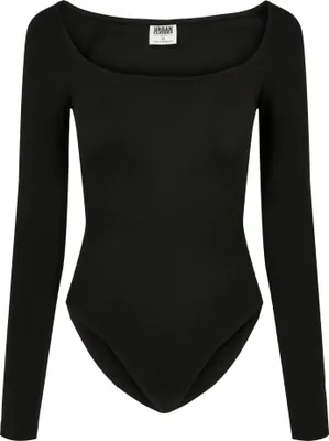 Immagine prodotto di Urban Classics - Body in Cotonelogico da donna a maniche lunghe TN1226 (4XL) (nero)