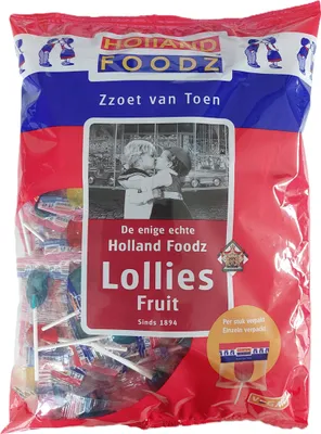 Obrázok produktu pre Holland Foodz ovocné lízanky s ovocnou príchuťou 1150g