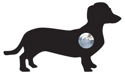 Produktbild von Türklingel Hund ''Charly'' in Schwarz