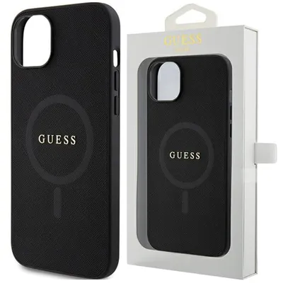 Produktbild von Guess Guhmp15Mpsahmck Iphone 15 Plus 6.7"" Czarny/Schwarz Hardcase Saffiano Magsafe