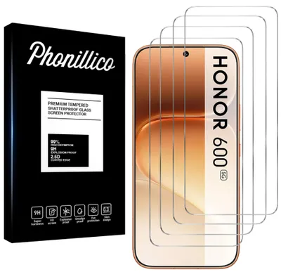 Produktbild von Hartglas für  Honor 600 5G [4 Stück] Displayschutzfolie Screen Protector Film Anti-Kratzer Glas Resistant Phonillico®