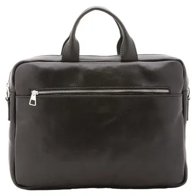 Image de Sac à main en cuir unisexe avec bandoulière réglable, fabriqué à la main en Italie