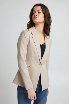 Produktbild von ICHI IHLEXI BL Damen Blazer Kurzblazer Jacke Ein-Knopf-Blazer mit Stretch und Reverskragen