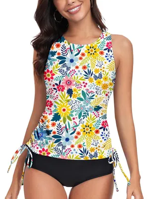 Produktbild von Damen Tankini Badebekleidung mit schnelltrocknendem Oberteil
