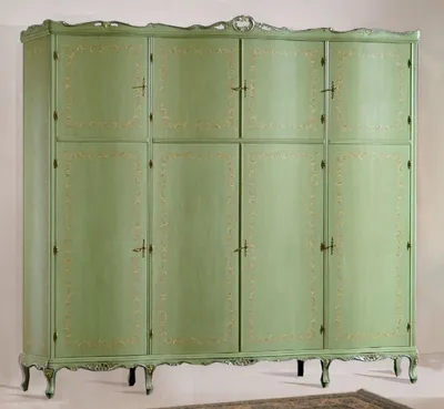 Produktbild von Casa Padrino Luxus Barock Schlafzimmerschrank Grün - Handgefertigter Kleiderschrank mit 8 Türen - Barock Schlafzimmer & Hotel Möbel - Erstklassische Qualität -  Italy