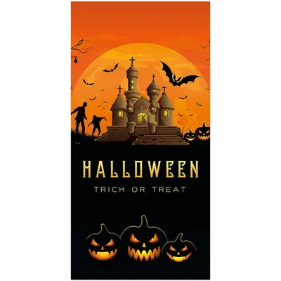 Immagine prodotto di EUROPALMS Striscione di Halloween, casa stregata, 90x180cm (80164202)
