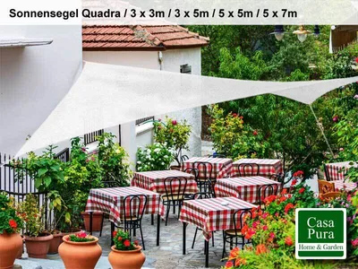 Produktbild von Sonnensegel `Quadra´ | weiß | 3x5m