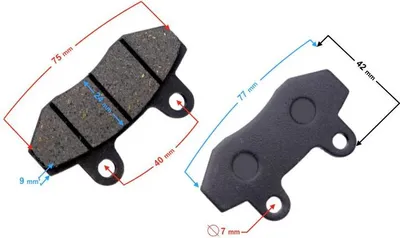 Produktbild von Hinterradbremsbeläge (Satz) für den B-Max-Roller