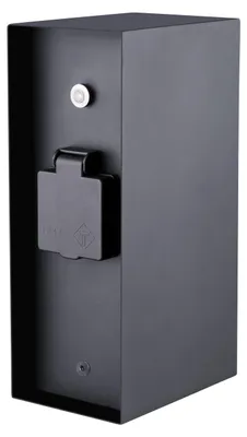 Produktbild von Steckdosensäule 3 fach Steckdose Anthrazit Sensor IP44 eckig
