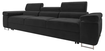 Produktbild von MIRJAN24 Schlafsofa Torezio 3 Bis, Couch mit Einstellbare Kopfstützen, 3-Sitzer mit Schlaffunktion, Wohnzimmer, 263x102x70-90 cm (Farbe: Polo 897)