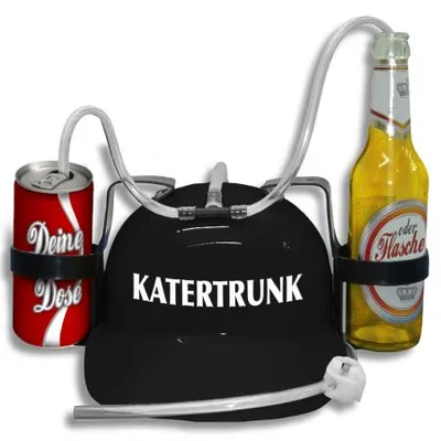 Produktbild von Trinkhelm Spaßhelm mit Printmotiv - Katertrunk - 51628 - versch. Farben zur Wahl Color - schwarz