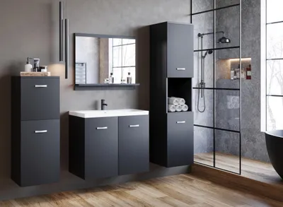 Immagine prodotto di Armadietti per il bagno MIKSA - nero grafite 1