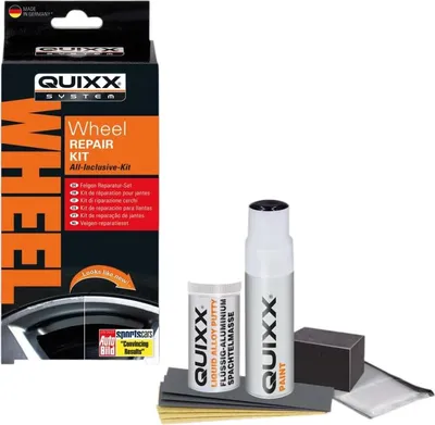 Immagine prodotto di Kit di Riparazione Cerchi QUIXX BLACK con Filler in Alluminio Liquido ref 10287