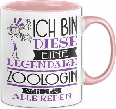 Produktbild von Zoologin Tasse Geschenk Ich Bin Diese Eine Legendäre Zoologin Von Der Alle Reden Geschenkidee Geburtstag Weihnachten (Rosa)