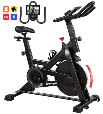 Immagine prodotto di SPORTNOW Bici da Allenamento per Palestra in Casa, Bici Stazionaria con APP Intelligente, Resistenza Magnetica 0-100%