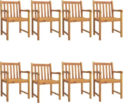 Produktbild von vidaXL Gartenstühle 8 Stk. 56x55,5x90 cm Massivholz Akazie