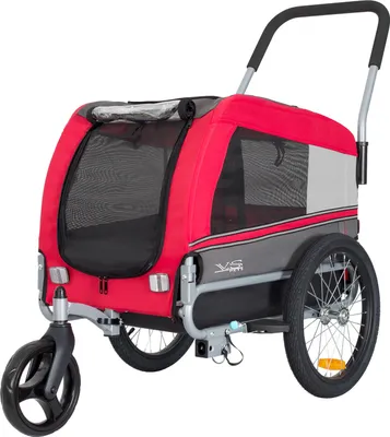 Produktbild von Tiggo VS Pet M Hundefahrradanhänger + Jogger 2 in 1 Hundeanhänger Hundetransporter Fahrradanhänger