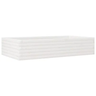 Produktbild von vidaXL Pflanzkübel Weiß 110x60x23 cm Massivholz Kiefer