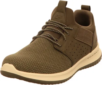 A single green Skechers shoe is shown against a white background.