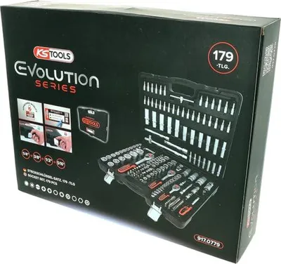 Immagine prodotto di KS Tools 1/4 +3/8 +1/2 chiave a bussola 179 pz. 917.0779