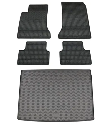 Produktbild von Rigum Gummi Fußmatten + Kofferraumwanne im Set für Mercedes B-Klasse W246