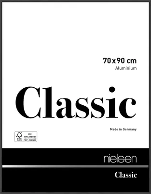 Produktbild von nielsen Aluminium Bilderrahmen Classic, 70x90 cm, Schwarz Matt
