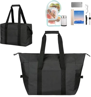 Produktbild von Faltbare Kühltasche, Isoliert, Große Kapazität, Für Arbeit, Schule, Strand