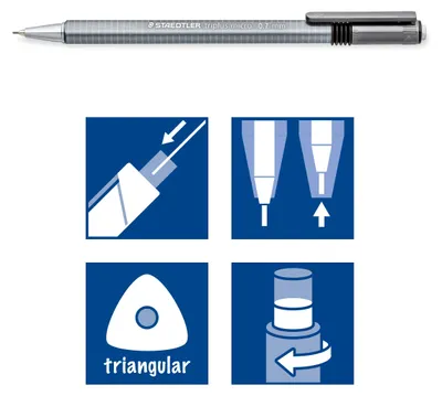 Produktbild von Staedtler triplus micro, Grau, 0.7 mm