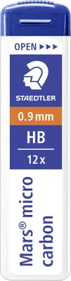Image de 12 mines Mars 250 09-HB fines Mars micro 0,9 mm HB, lot de 12